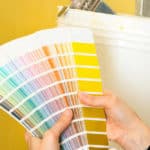 An Image of Painted color swatches