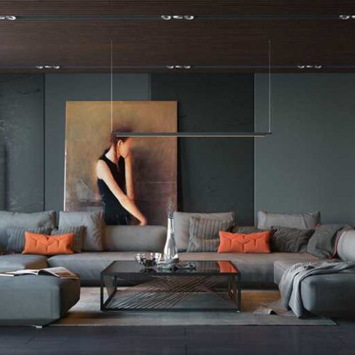 orange-and-black-interior-artwork-ideas